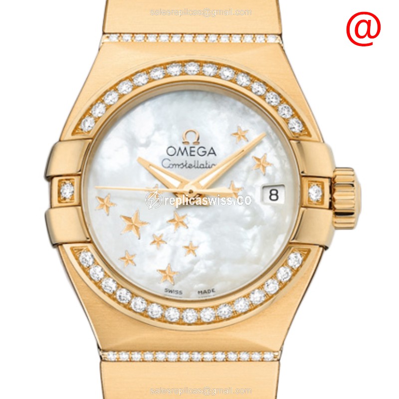 Omega 123.55.27.20.05.002 CONSTELLATION Automatic 18kt Gold & Diamond