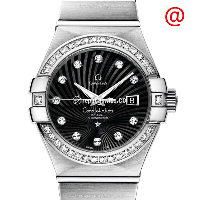 Omega 123.55.31.20.51.001 CONSTELLATION Automatic 18kt White Gold & Diamond