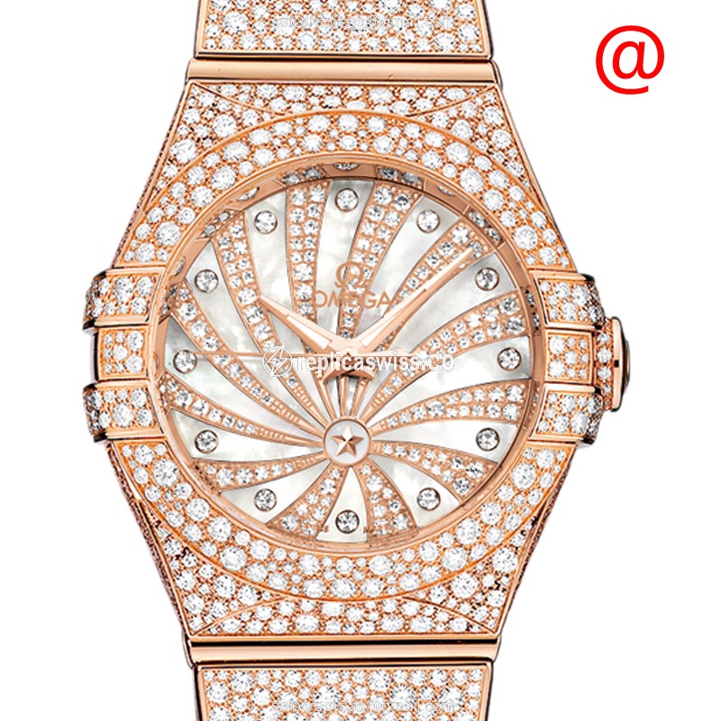 Omega 123.55.31.20.55.006 CONSTELLATION Automatic 18kt Rose Gold & Diamonds