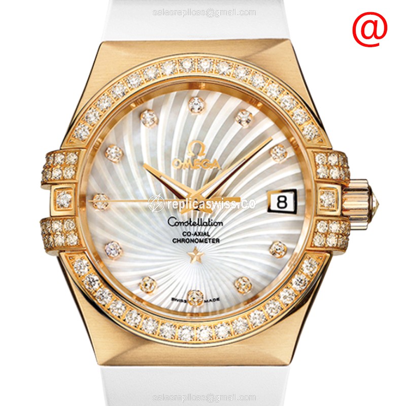 Omega 123.57.35.20.55.003 CONSTELLATION Automatic 18kt Gold & Diamond