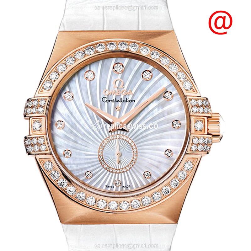 Omega 123.58.35.20.55.001 CONSTELLATION Automatic 18kt Rose Gold & Diamonds