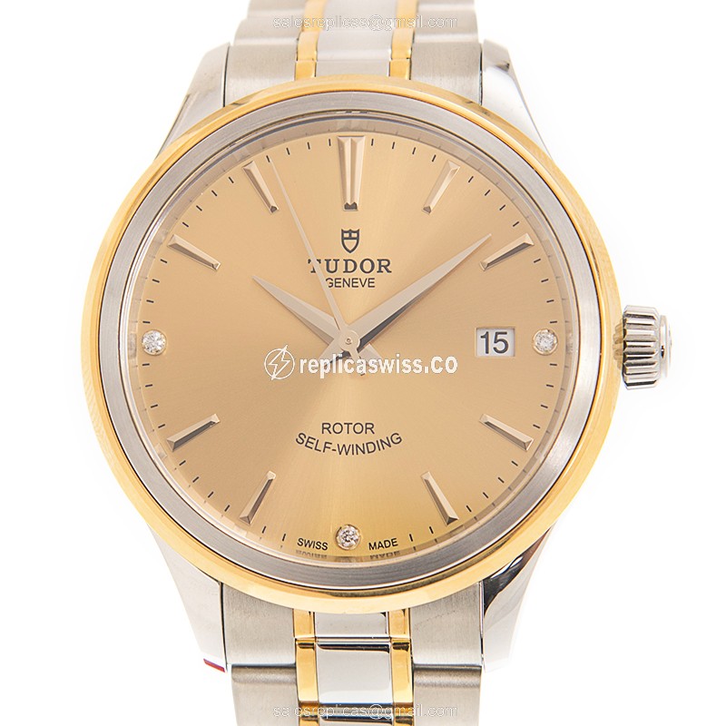 Tudor 12503-65053-369DI-CH STYLE Manual Wind PVD Gold