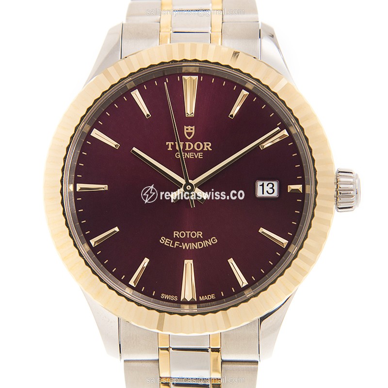 Tudor 12513-65053-PUR STYLE Automatic 18kt Gold & Steel