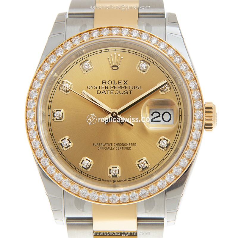 Rolex 126283RBR-0004 DATEJUST Automatic 18kt Gold & Diamond & Steel