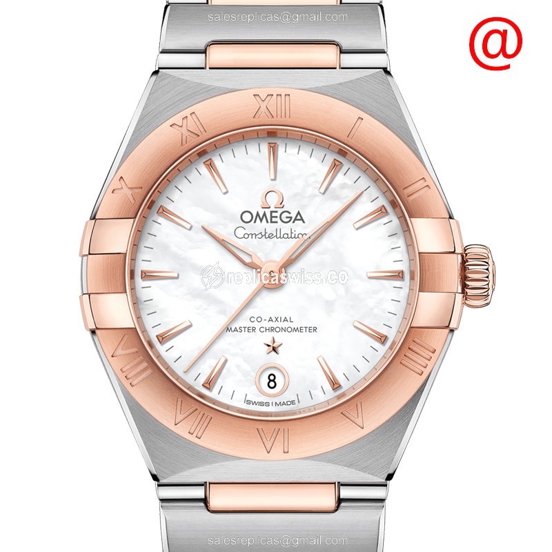Omega 131.20.29.20.05.001 CONSTELLATION Automatic 18kt Rose Gold & Steel