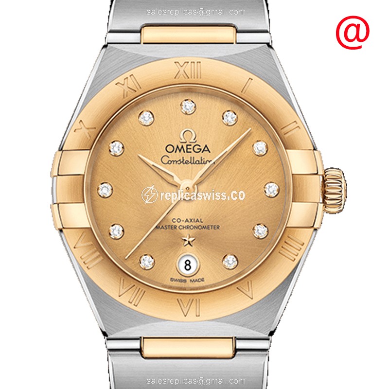 Omega 131.20.29.20.58.001 CONSTELLATION Automatic 18kt Gold & Steel