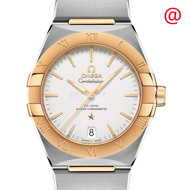 Omega 131.20.36.20.02.002 CONSTELLATION Automatic 18kt Gold & Steel