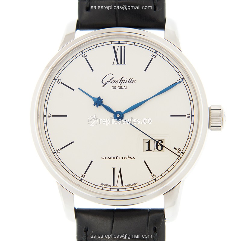 Glashutte 1-36-03-01-02-30 SENATOR PANORAMA DATE Automatic Stainless Steel