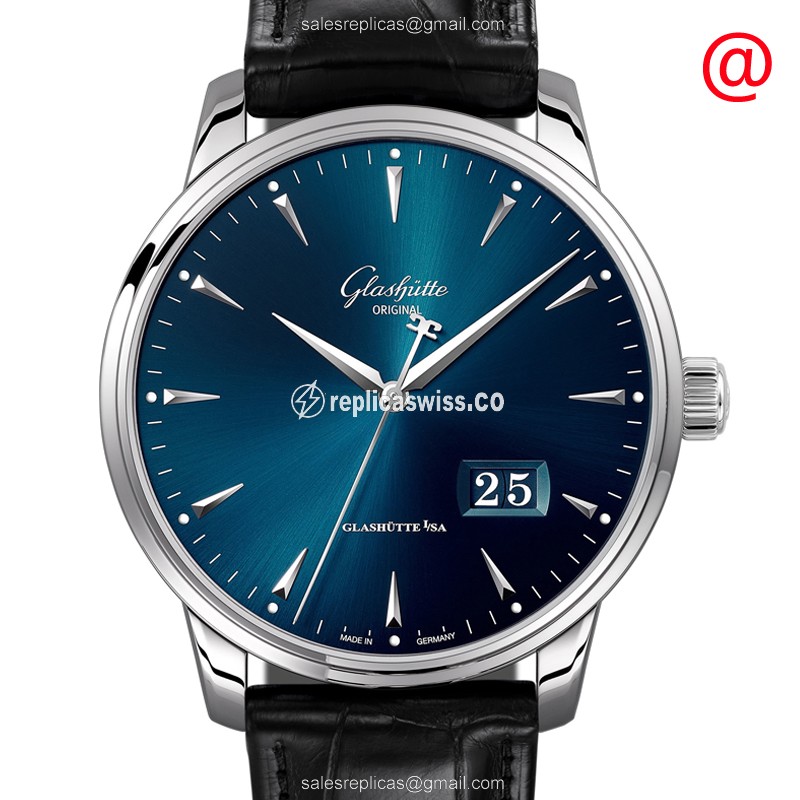 Glashutte 1-36-03-04-02-30 SENATOR PANORAMA DATE Automatic Stainless Steel