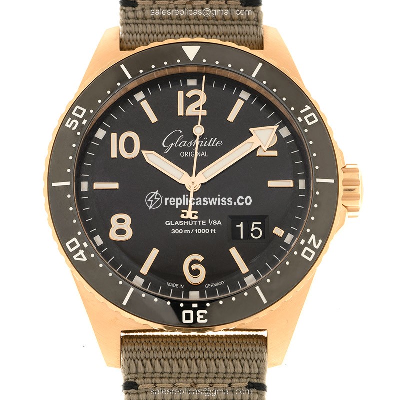 Glashutte 1-36-13-03-90-34 SPEZIALIST Automatic 18kt Rose Gold & Steel