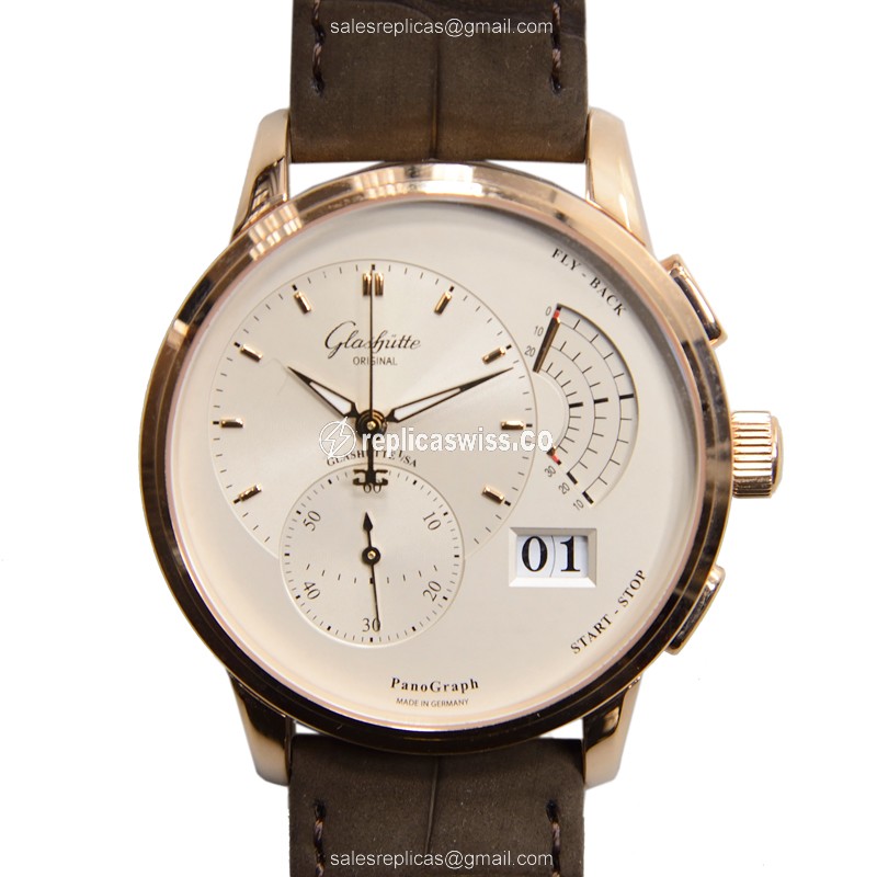 Glashutte 1-61-03-25-15-05 PANO Manual Wind 18kt Rose Gold