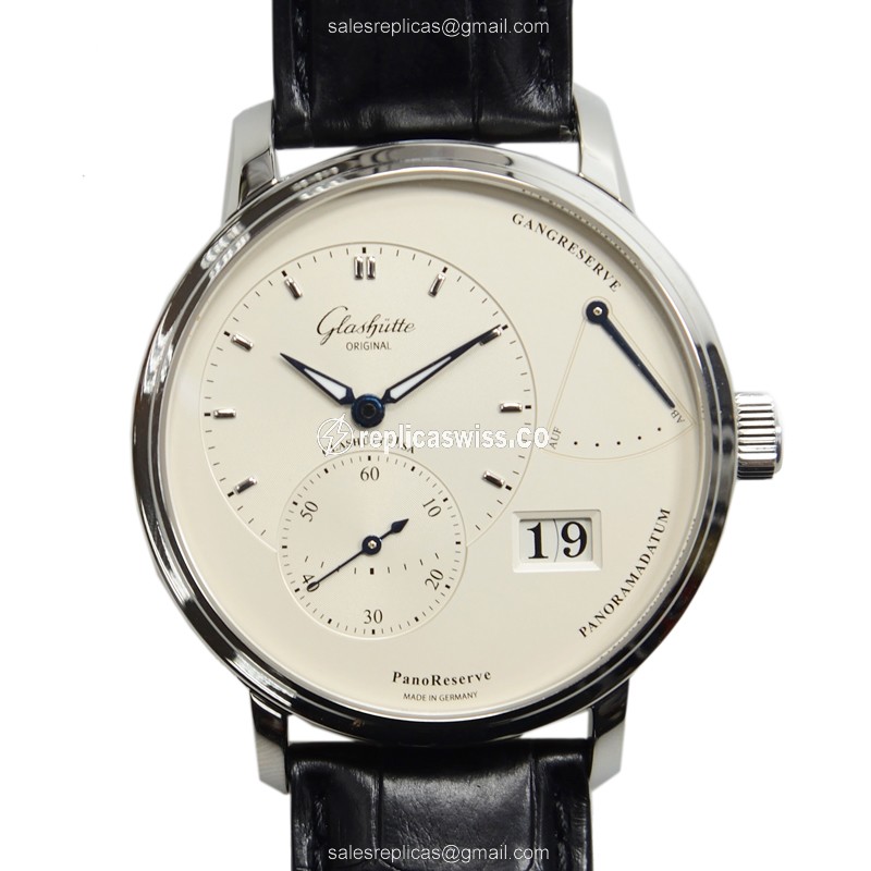 Glashutte 1-65-01-22-12-04 PANO Manual Wind Stainless Steel