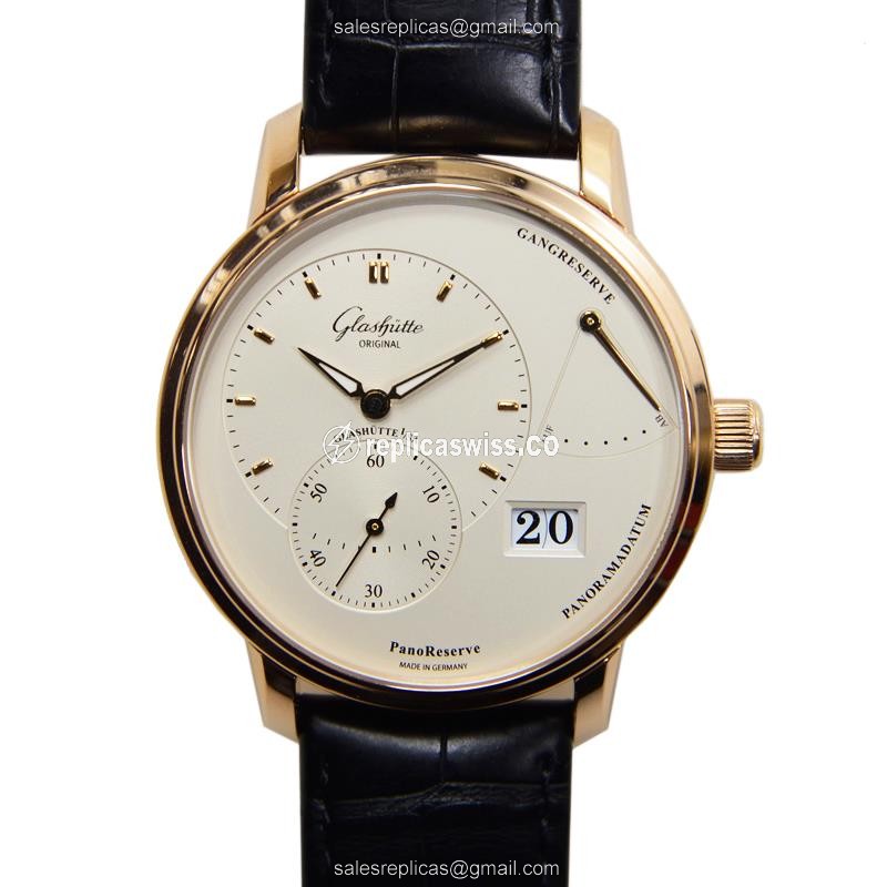 Glashutte 1-65-01-25-15-04 PANO Manual Wind 18kt Rose Gold