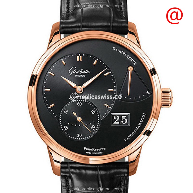 Glashutte 1-65-01-29-15-30 PANO Manual Wind 18kt Rose Gold