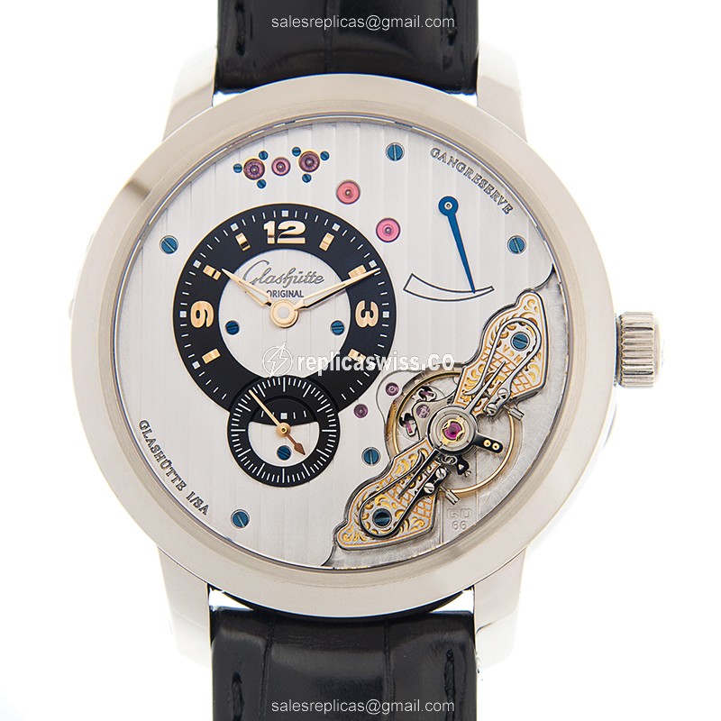 Glashutte 1-66-01-04-34-05 PANO Manual Wind 18kt White Gold