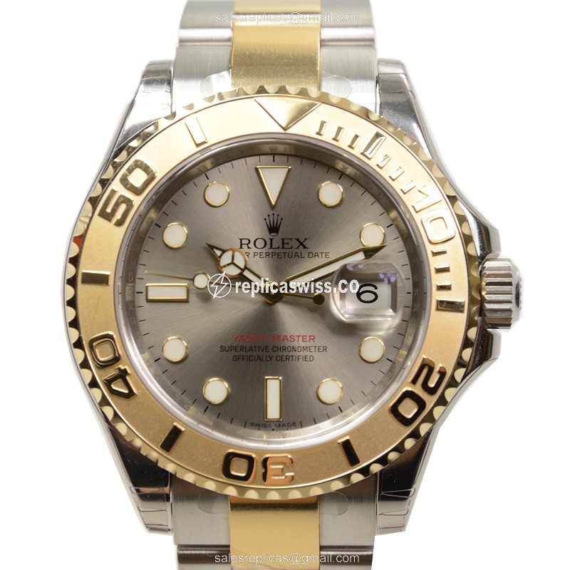 Rolex 16623GY YACHT MASTER Automatic 18kt Gold & Steel