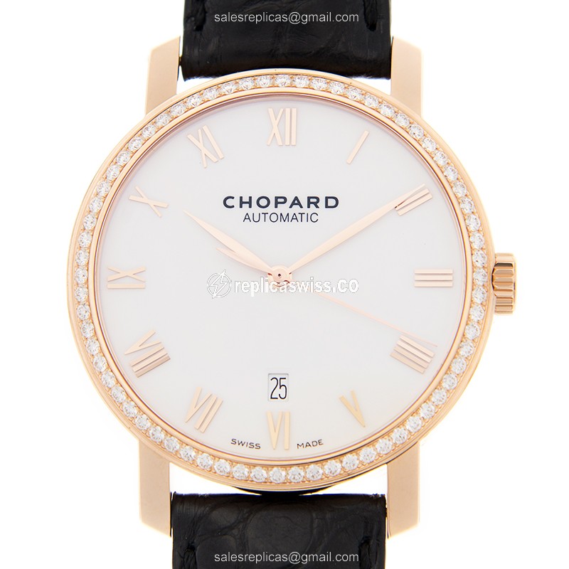 Chopard 171278-5004 CLASSIQUE Automatic 18kt Rose Gold & Diamonds