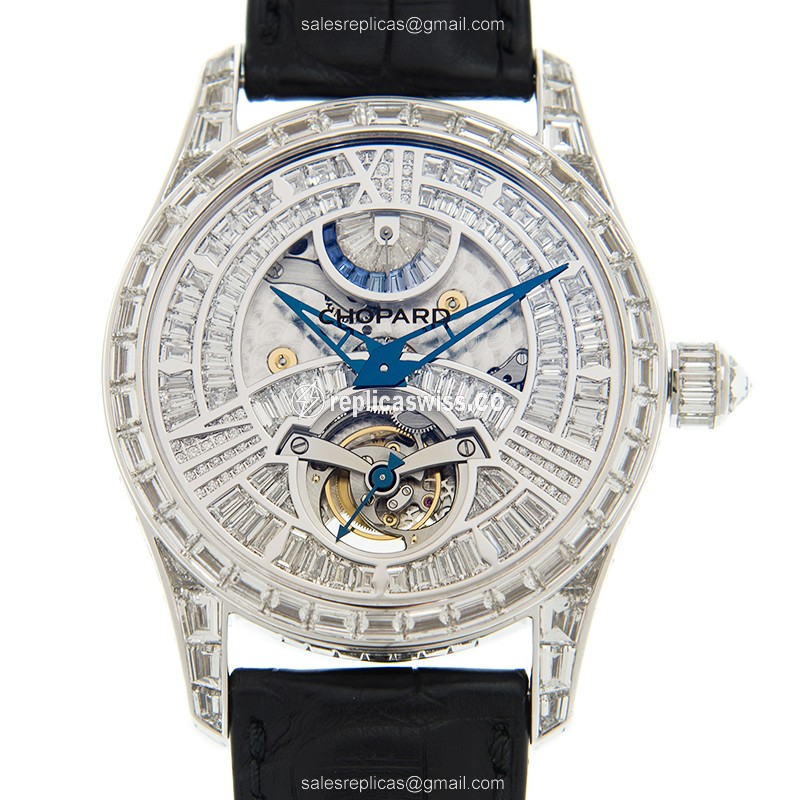 Chopard 171921-1001 L.U.C Manual Wind 18kt White Gold & Diamond