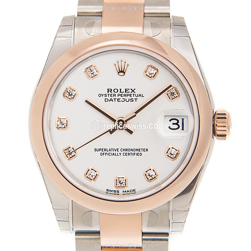 Rolex 178241GWT_O DATEJUST Automatic 18kt Rose Gold & Steel