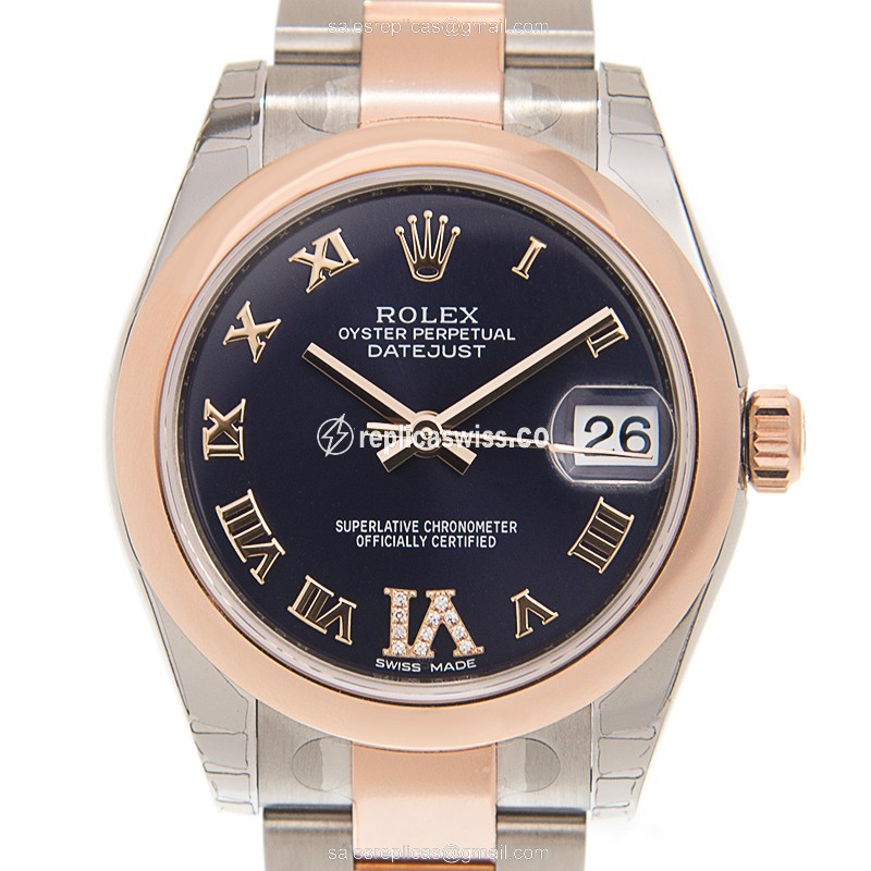 Rolex 178241PURRNVIDIA_O DATEJUST Automatic 18kt Rose Gold & Steel