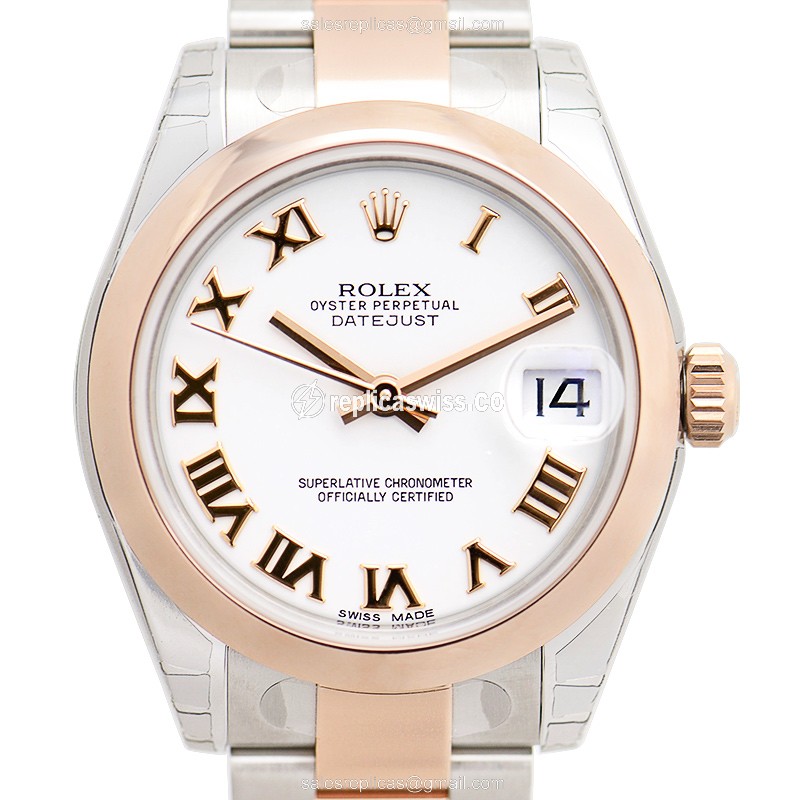 Rolex 178241WTRN_O LADY DATEJUST Automatic 18kt Rose Gold & Steel