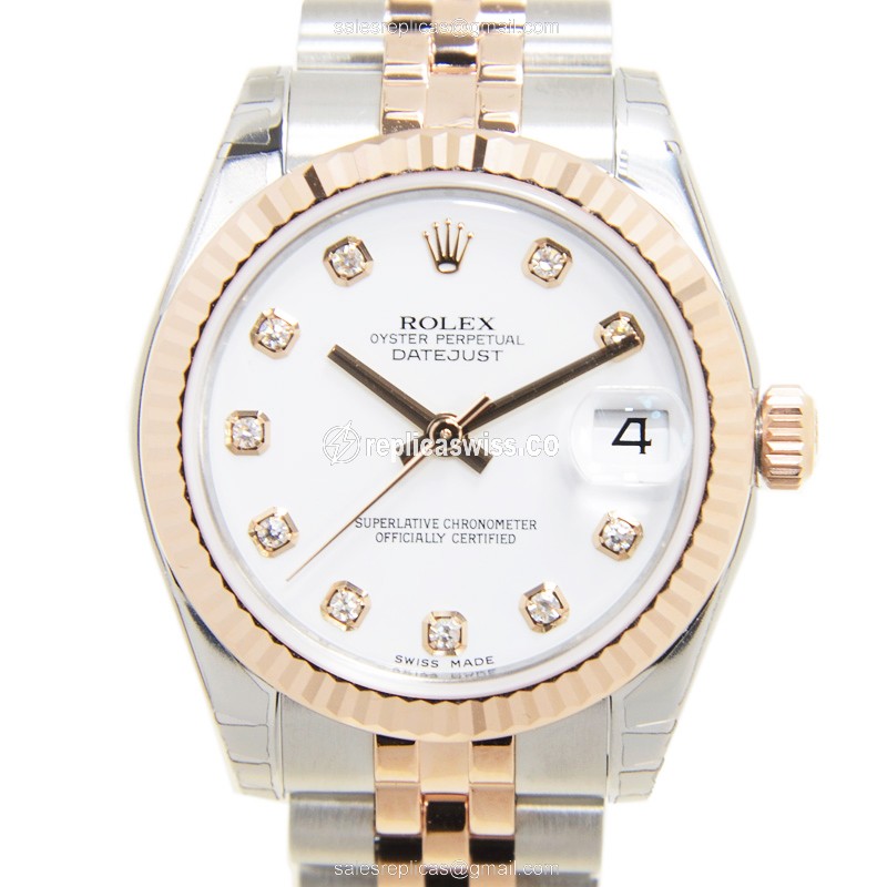 Rolex 178271GWT LADY DATEJUST Automatic 18kt Rose Gold & Steel