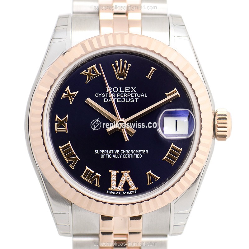 Rolex 178271PURRNVIDIA_J LADY DATEJUST Automatic 18kt Rose Gold & Steel
