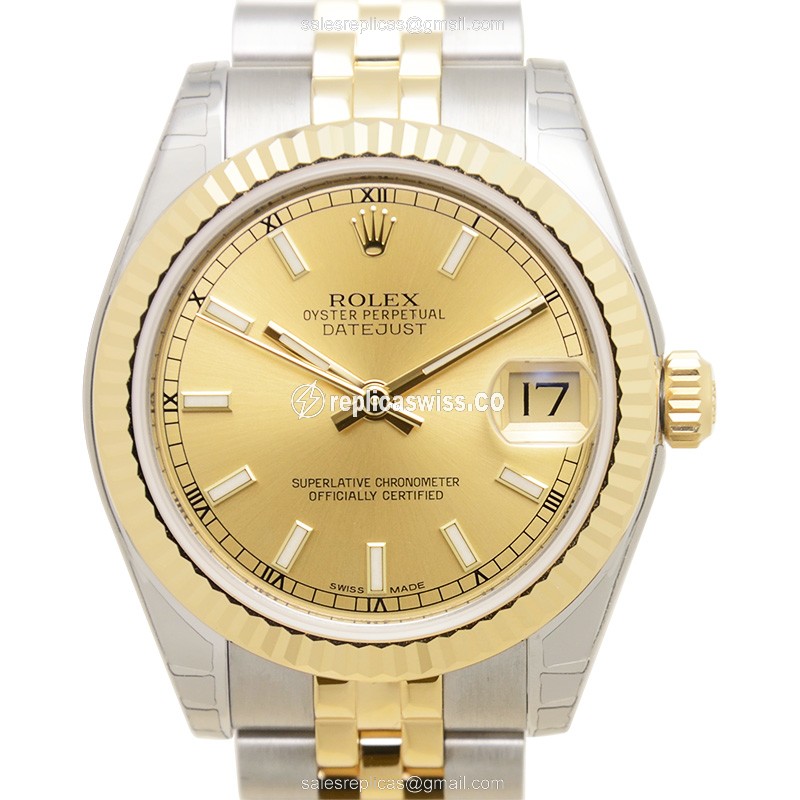 Rolex 178273CH LADY DATEJUST Automatic 18kt Gold & Steel