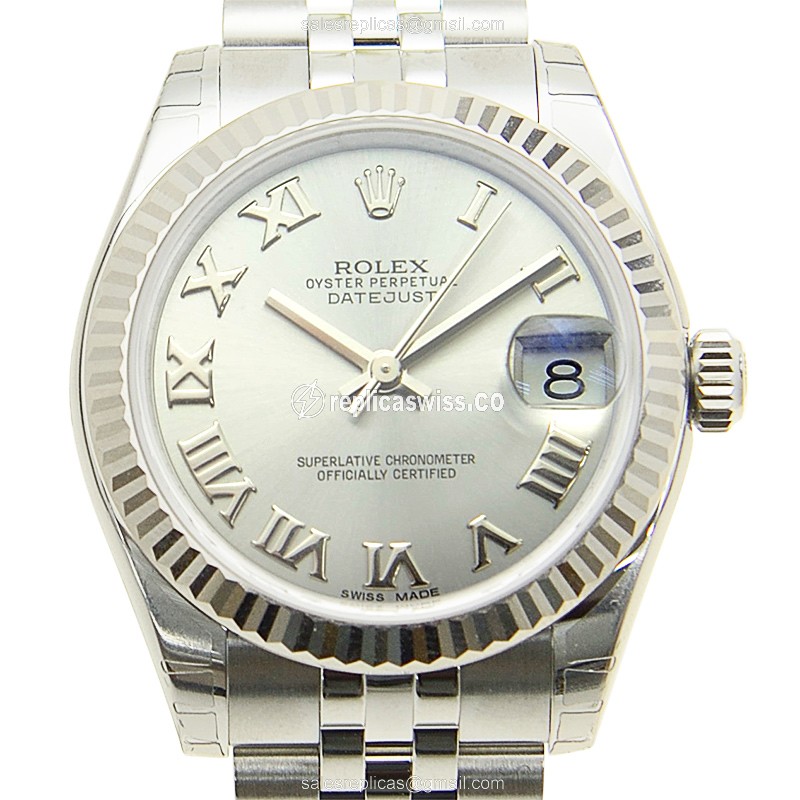 Rolex 178274-0063 LADY DATEJUST Automatic 18kt White Gold & Steel