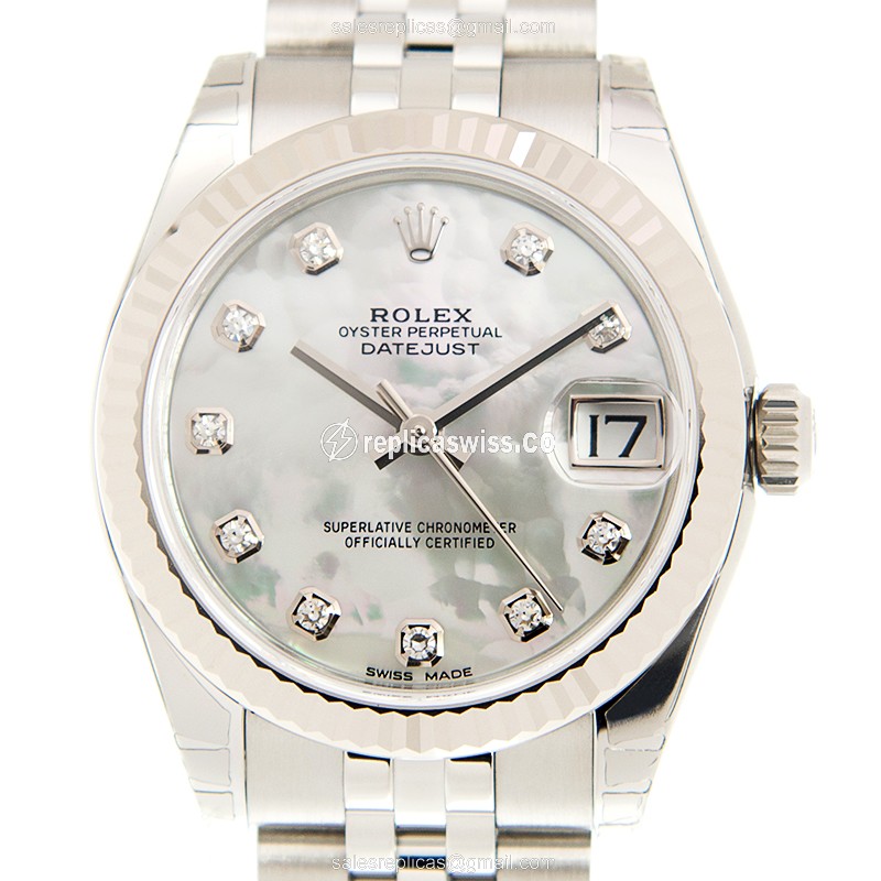 Rolex 178274-0042 LADY DATEJUST Automatic 18kt White Gold & Steel