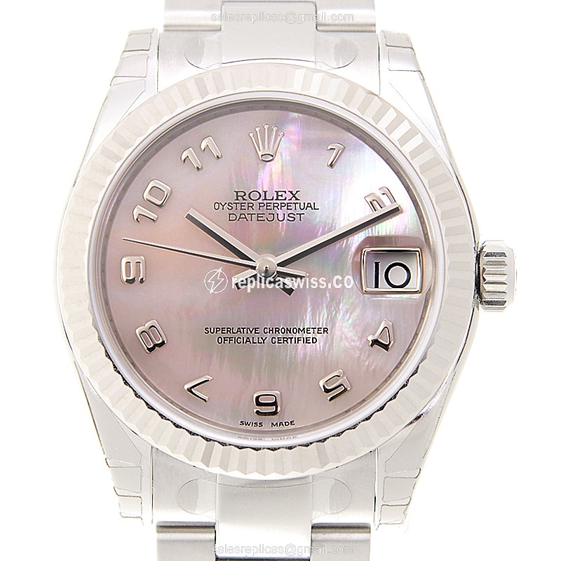 Rolex 178274PKMOPAR_O LADY DATEJUST Automatic 18kt White Gold & Steel