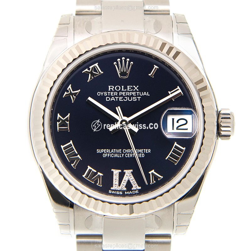 Rolex 178274PURRNVIDIA_O LADY DATEJUST Automatic 18kt White Gold & Steel