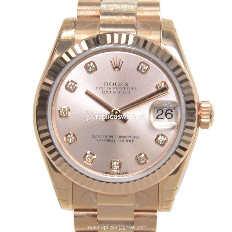 Rolex 178275GPK LADY DATEJUST Automatic 18kt Rose Gold