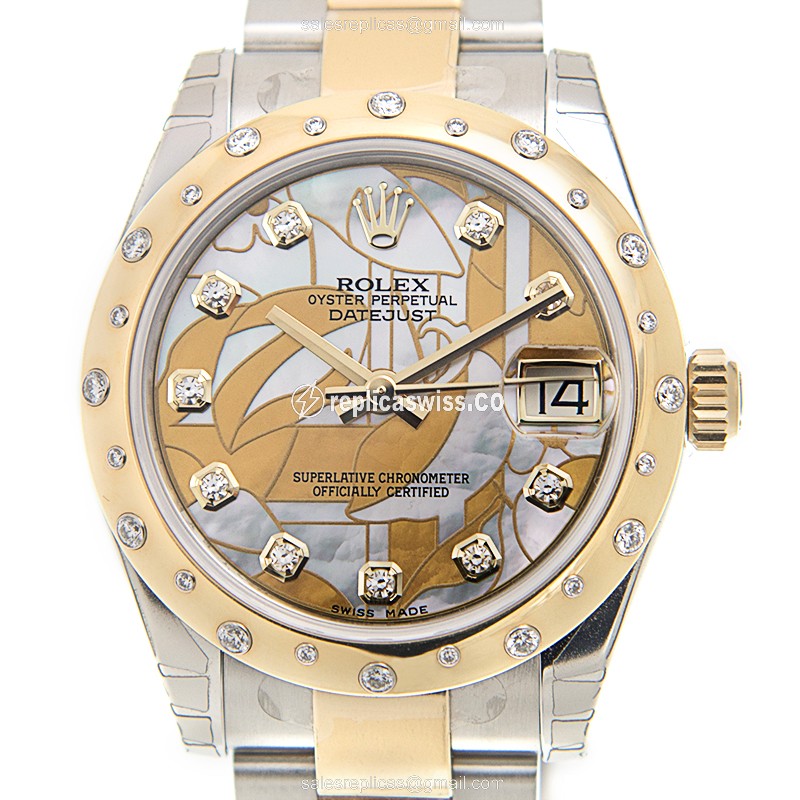 Rolex 178343GMOPFLO_O DATEJUST Automatic 18kt Gold & Diamond & Steel