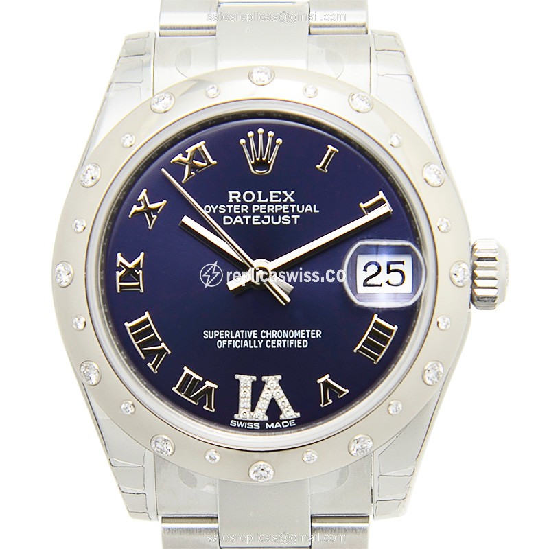 Rolex 178344-0016 LADY DATEJUST Automatic 18kt White Gold & Diamond & Steel