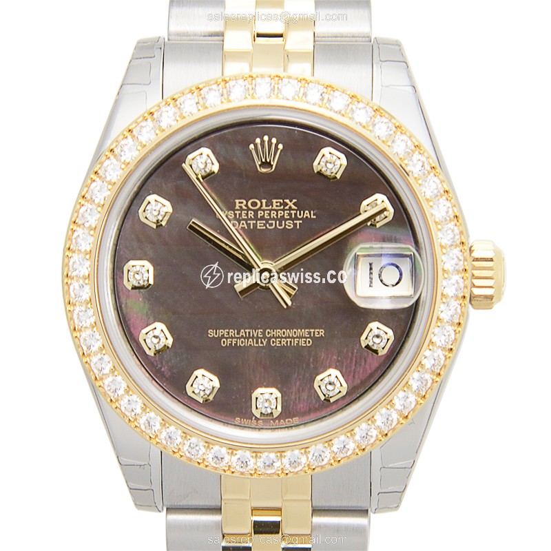 Rolex 178383NGBK LADY DATEJUST Automatic 18kt Gold & Diamond & Steel