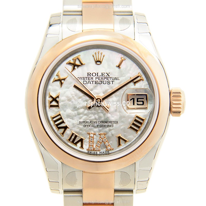Rolex 179161NRWTVI_O LADY DATEJUST Automatic 18kt Rose Gold & Steel