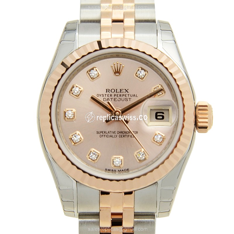 Rolex 179171GPK LADY DATEJUST Automatic 18kt Rose Gold & Steel