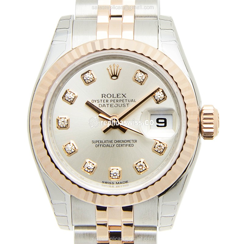 Rolex 179171GSV LADY DATEJUST Automatic 18kt Rose Gold & Steel