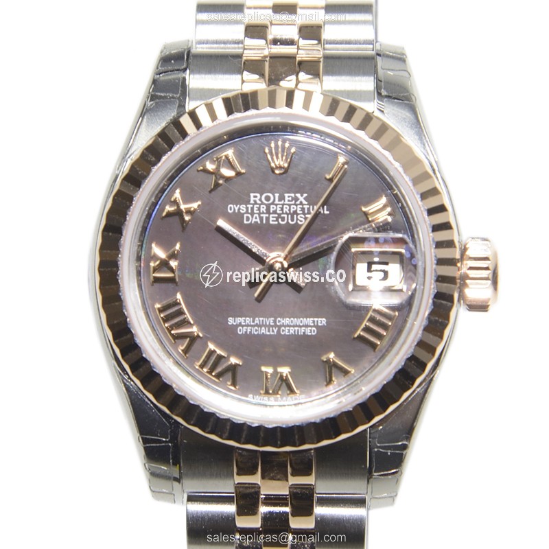 Rolex 179171NRBR LADY DATEJUST Automatic 18kt Rose Gold & Steel