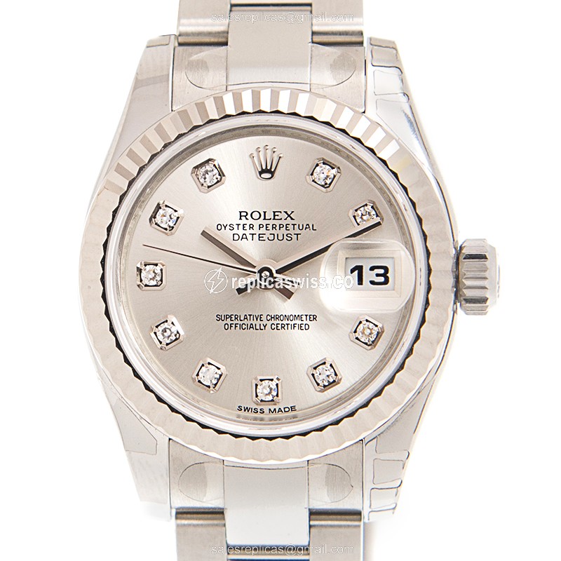 Rolex 179174GSV_O LADY DATEJUST Automatic 18kt White Gold & Steel