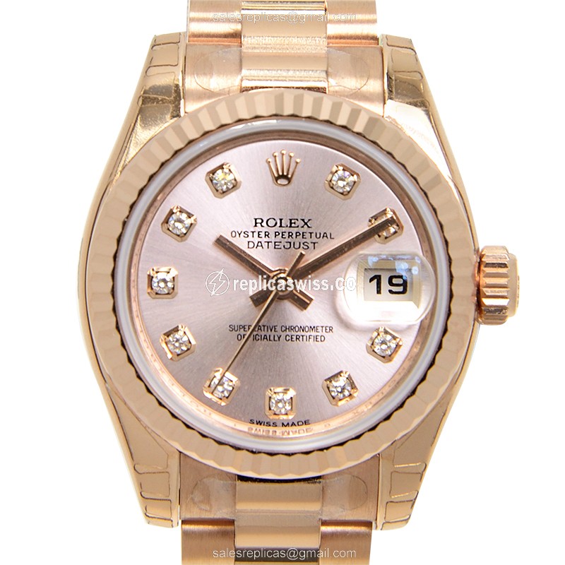 Rolex 179175GPK LADY DATEJUST Automatic 18kt Rose Gold