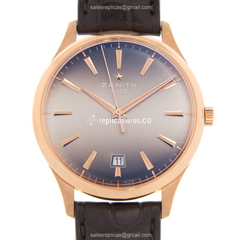 Zenith 18.2020.670/22.C498 COMMANDER Automatic 18kt Rose Gold