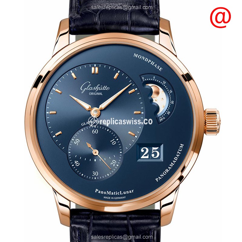 Glashutte 1-90-02-11-35-30 PANO Automatic 18kt Rose Gold