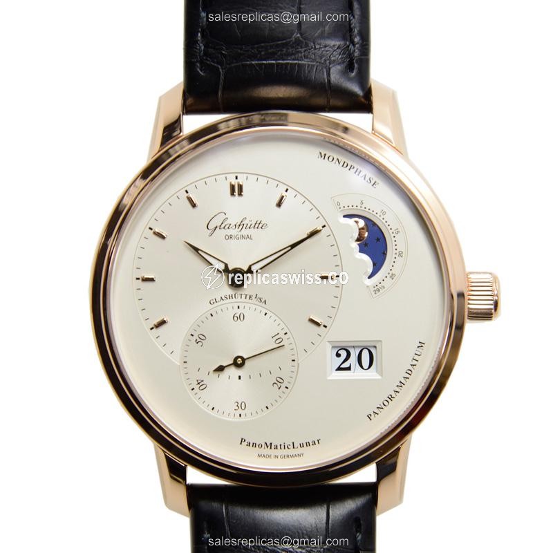 Glashutte 1-90-02-45-35-05 PANO Automatic 18kt Rose Gold