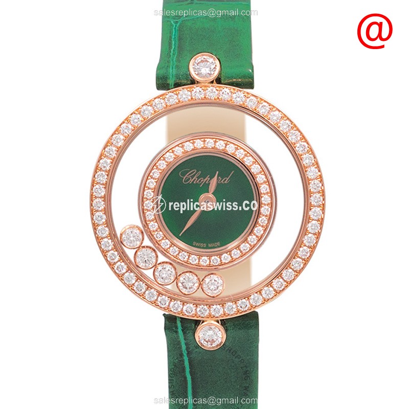 Chopard 203957-5209 HAPPY DIAMOND Quartz 18kt Rose Gold & Diamonds