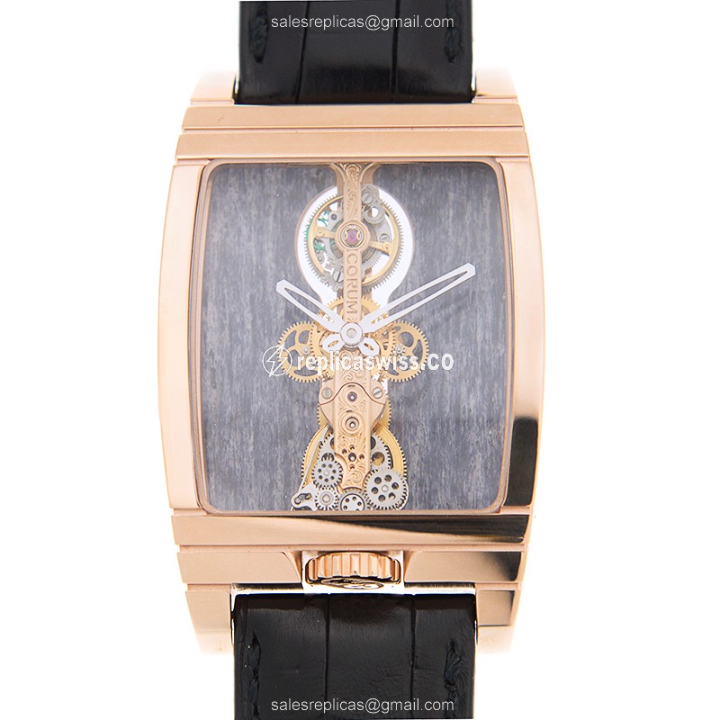 Corum 213.100.55-0001 PG01 BRIDGE Manual Wind 18kt Rose Gold