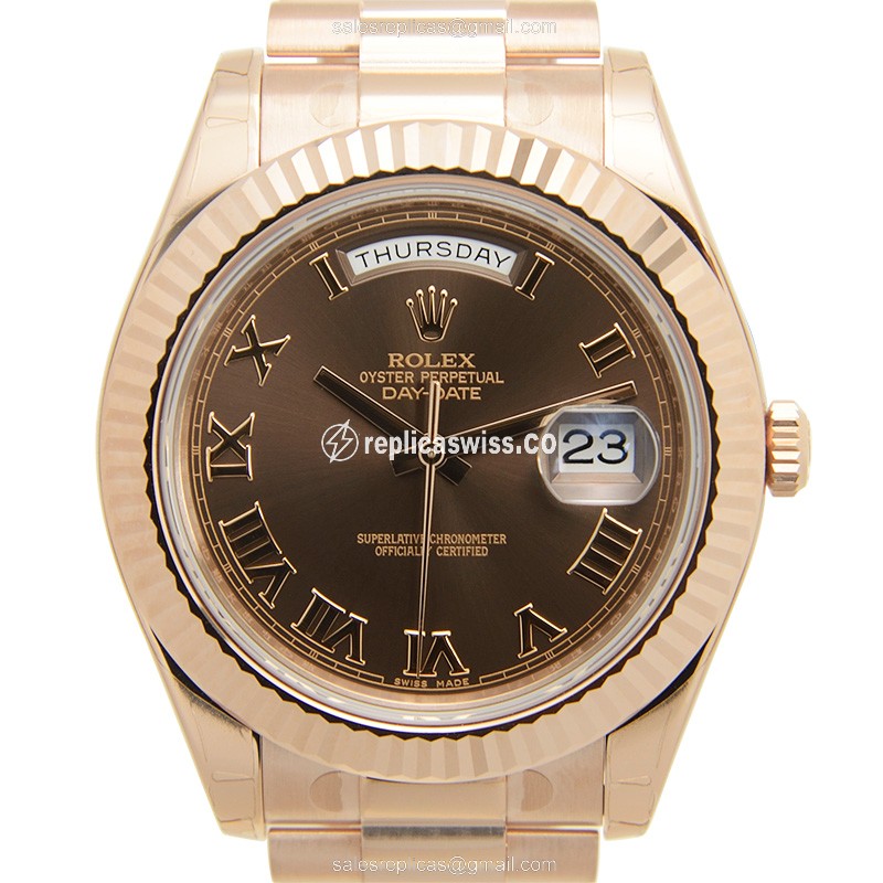 Rolex 218235BRRN DAY-DATE Automatic 18kt Rose Gold