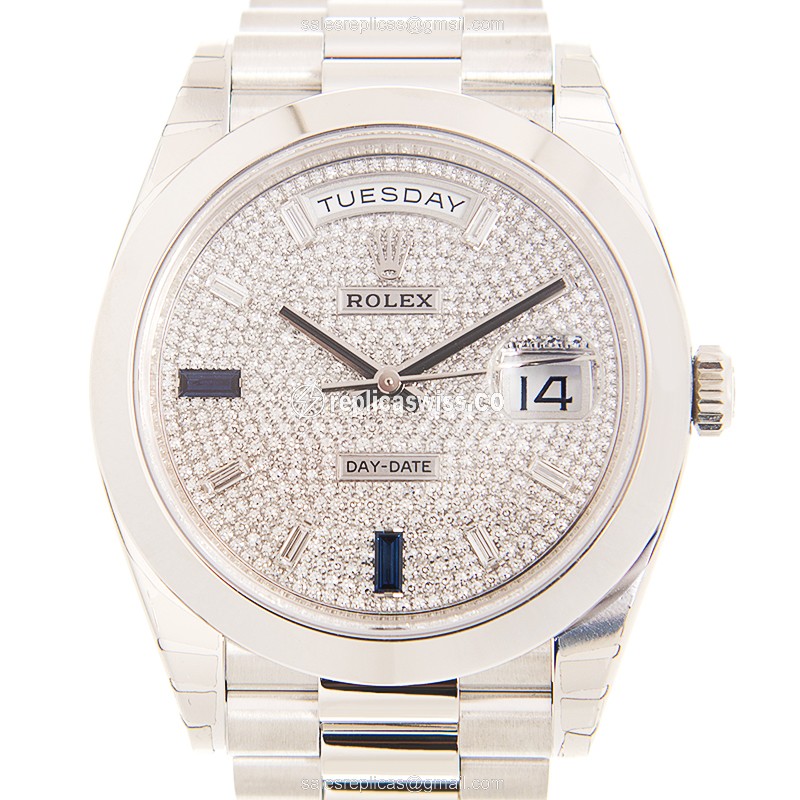 Rolex 228206 Z.B2SA DAY-DATE Automatic 18kt White Gold