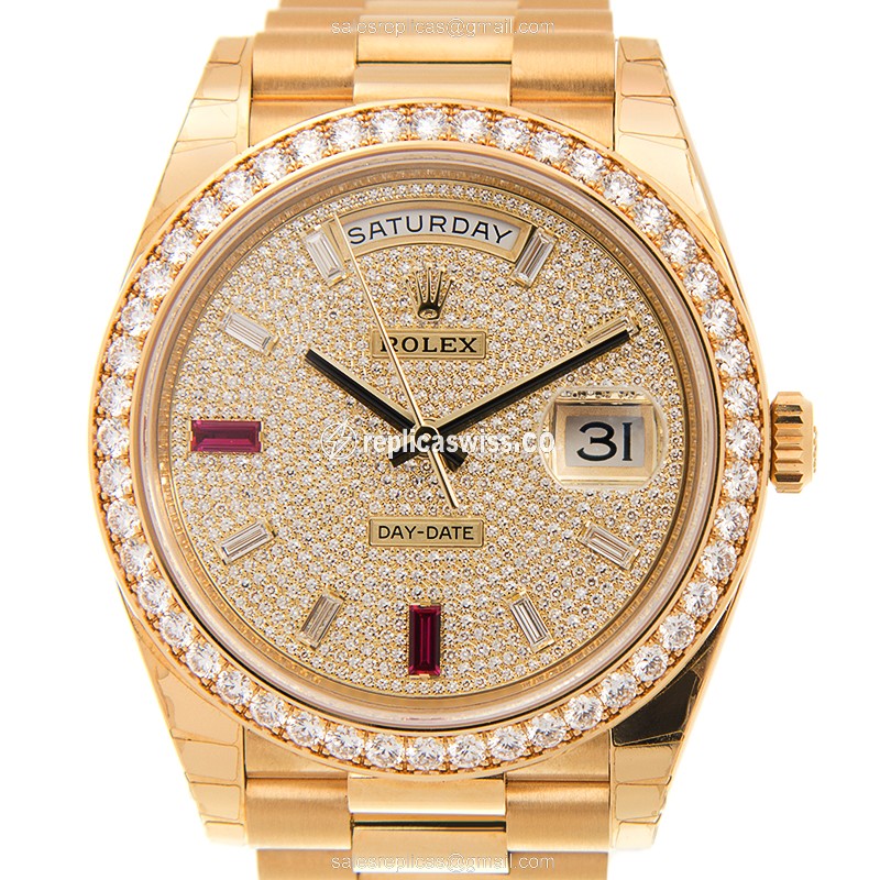 Rolex 228348RBR DAY-DATE Automatic 18kt Gold & Diamond
